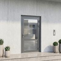 Алюминиевая дверь с импостом Alutech ALT W72 850х2200 мм